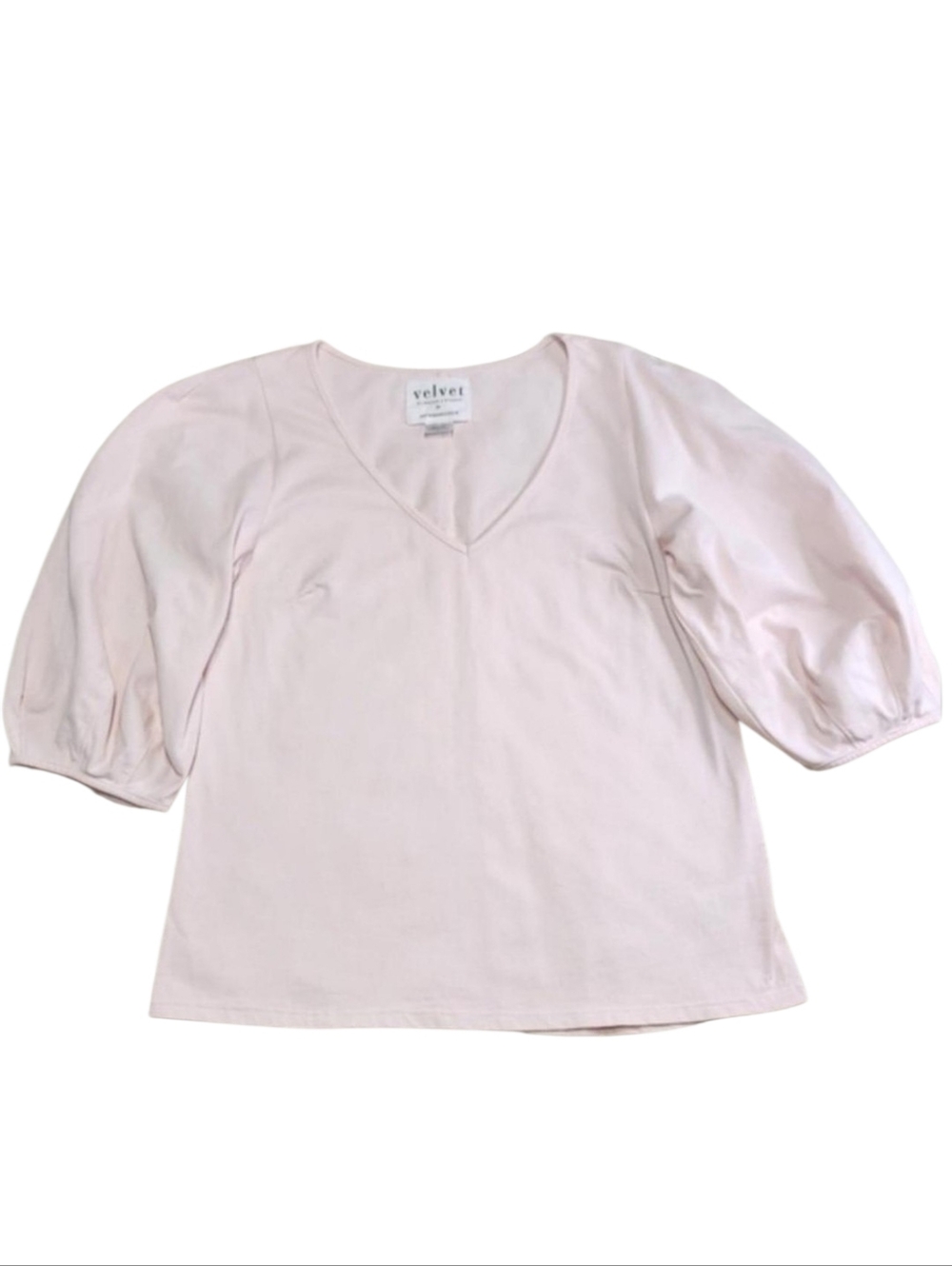 Velvet by Graham & Spencer For Anthropologie V-neck Cotton Tshirt women's medium